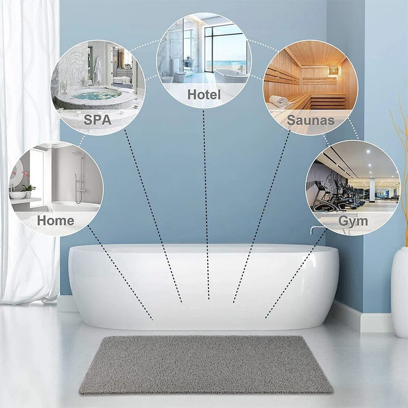 Non-slip Shower Mat with Secure Grip