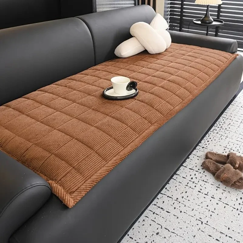 Quilted washable sofa throw decorative protection for the living area