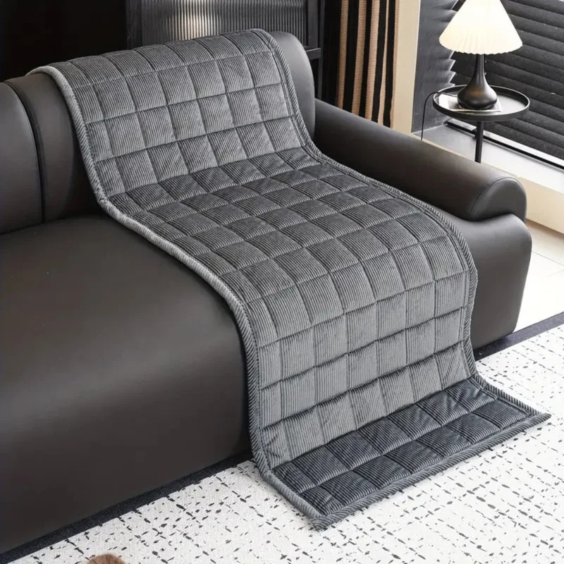 Quilted washable sofa throw decorative protection for the living area
