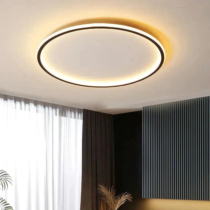 Round Scandinavian minimalist modern ceiling lamp