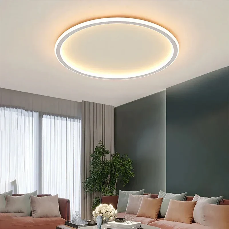 Round Scandinavian minimalist modern ceiling lamp