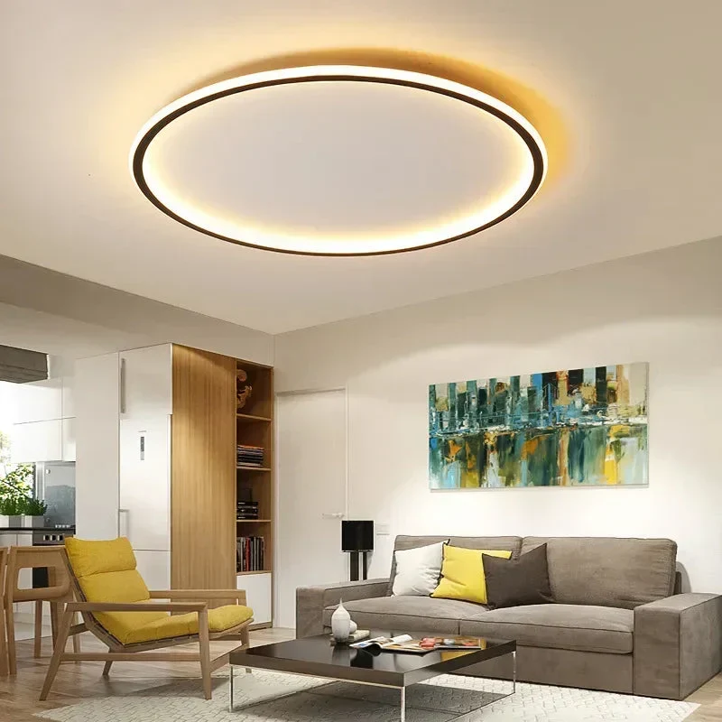 Round Scandinavian minimalist modern ceiling lamp