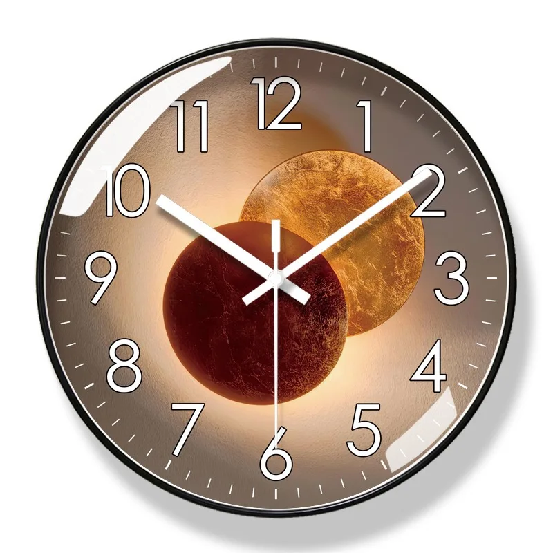 Round Wall Clock Minimalist Silent Time Display