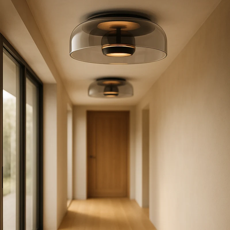 Modern ceiling lamp for hallway Gentle warm light