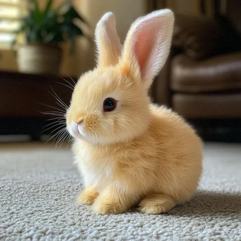 Interactive plush rabbit toy for children Movable rabbit