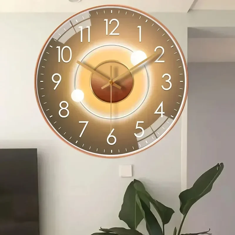 Silent elegant wall clock suitable for interiors