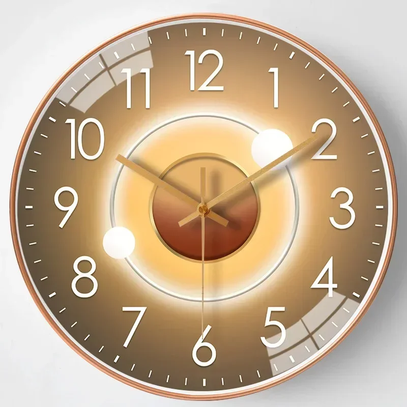 Silent elegant wall clock suitable for interiors