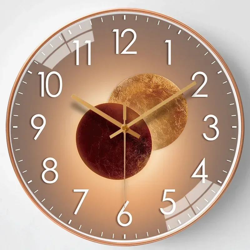 Silent elegant wall clock suitable for interiors