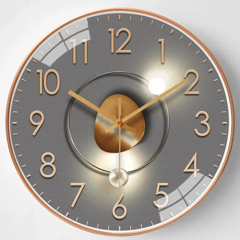Silent elegant wall clock suitable for interiors