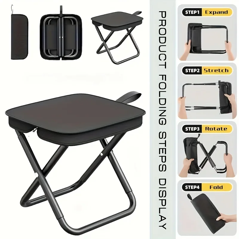 Opvouwbare Campingstoel – Lichtgewicht Frame & Draagbaar Design