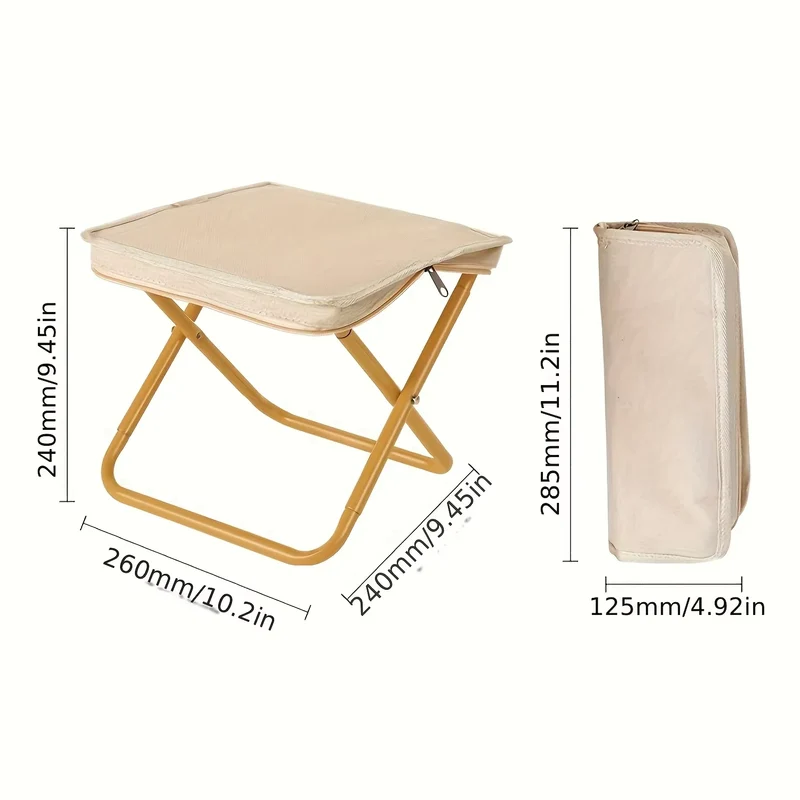 Opvouwbare Campingstoel – Lichtgewicht Frame & Draagbaar Design