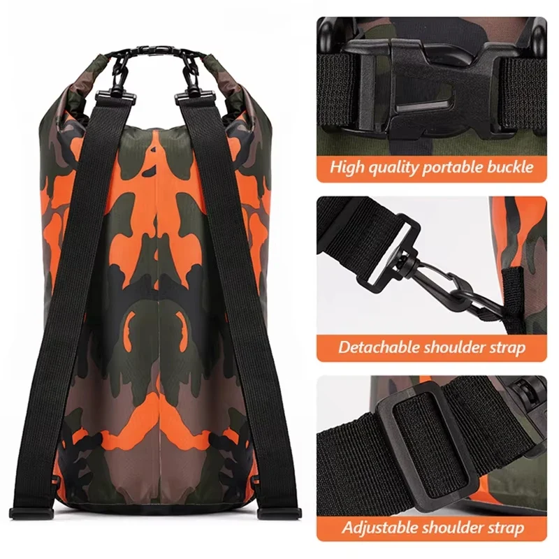 Waterdichte Dry Bag Rugzak – PVC Materiaal & Verstelbare Schouderriem