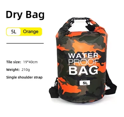 Waterdichte Dry Bag Rugzak – PVC Materiaal & Verstelbare Schouderriem