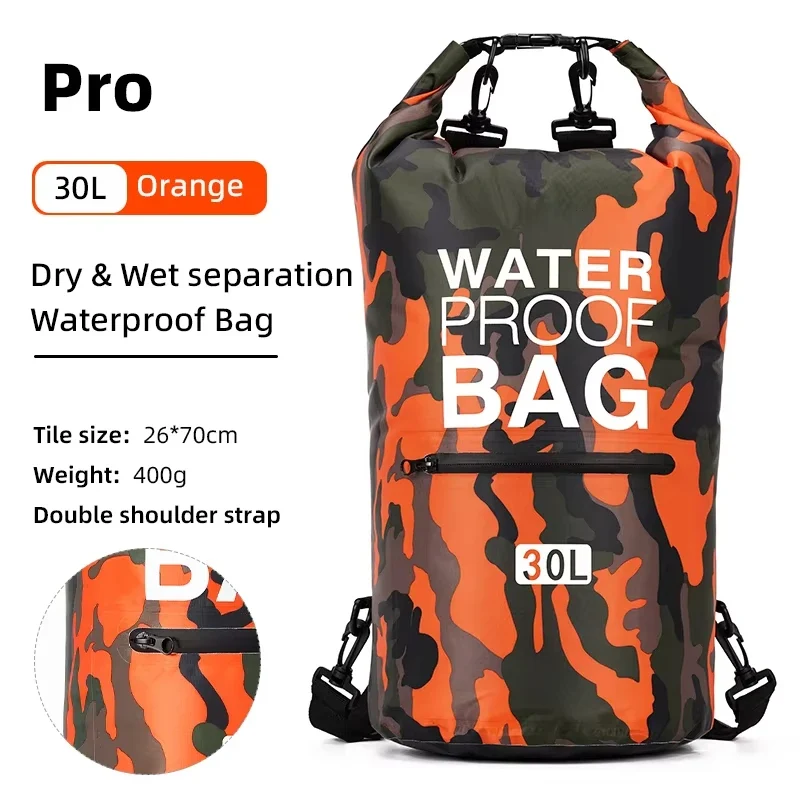 Waterdichte Dry Bag Rugzak – PVC Materiaal & Verstelbare Schouderriem