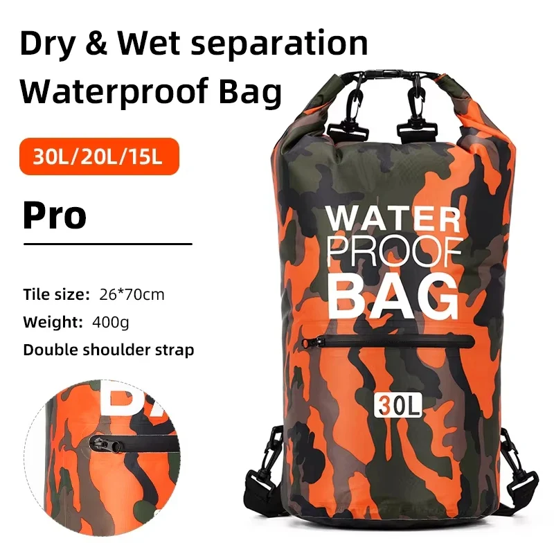 Waterdichte Dry Bag Rugzak – PVC Materiaal & Verstelbare Schouderriem