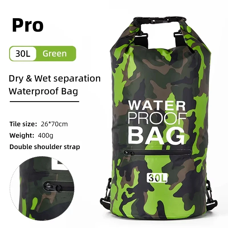 Waterdichte Dry Bag Rugzak – PVC Materiaal & Verstelbare Schouderriem