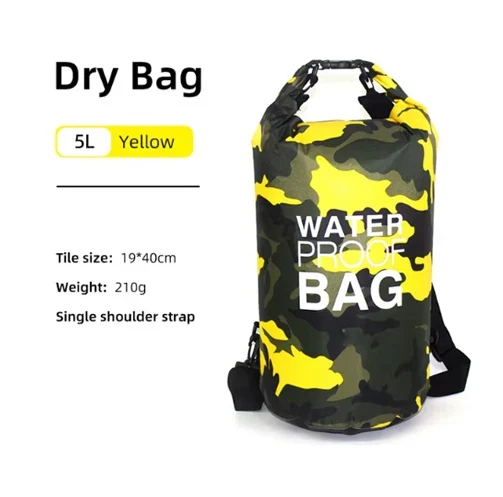 Waterdichte Dry Bag Rugzak – PVC Materiaal & Verstelbare Schouderriem