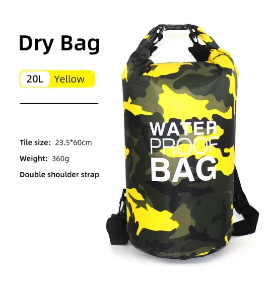 Waterdichte Dry Bag Rugzak – PVC Materiaal & Verstelbare Schouderriem