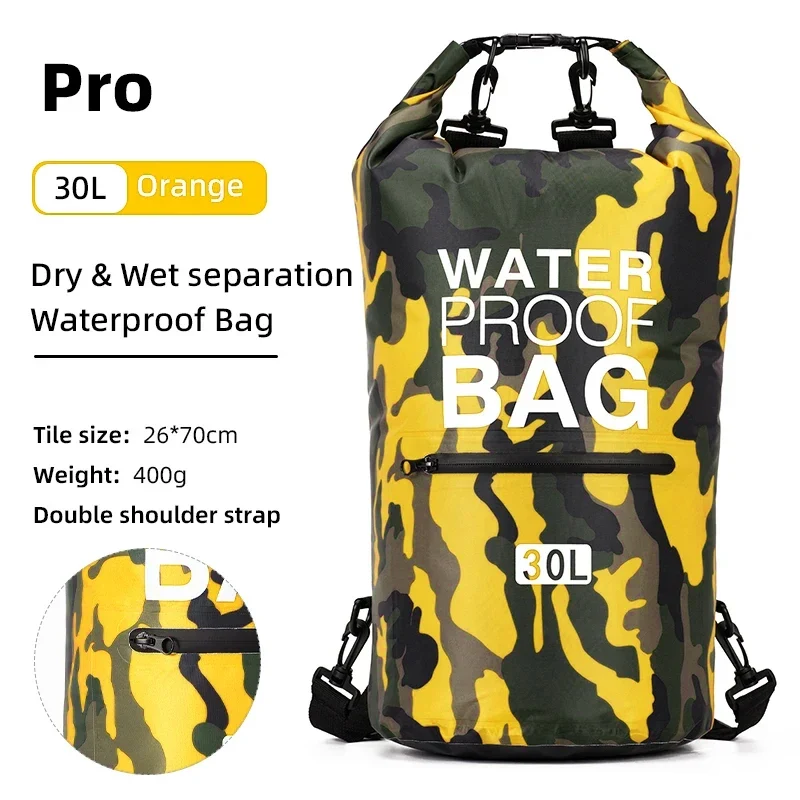 Waterdichte Dry Bag Rugzak – PVC Materiaal & Verstelbare Schouderriem