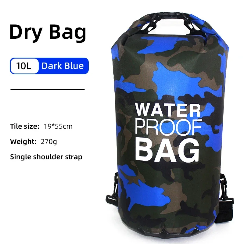 Waterdichte Dry Bag Rugzak – PVC Materiaal & Verstelbare Schouderriem