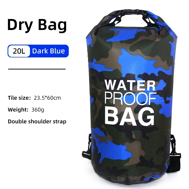 Waterdichte Dry Bag Rugzak – PVC Materiaal & Verstelbare Schouderriem