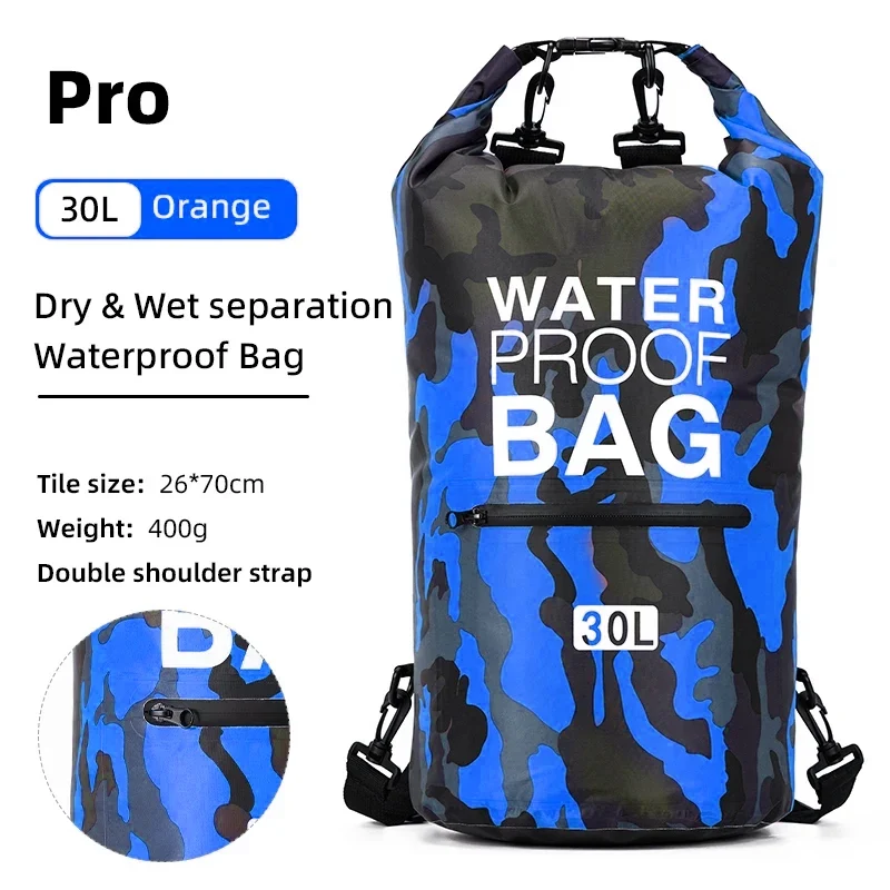Waterdichte Dry Bag Rugzak – PVC Materiaal & Verstelbare Schouderriem