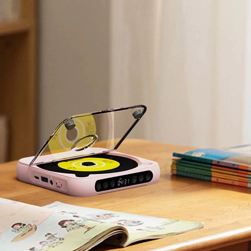 Draagbare CD Speler – Bluetooth 5.3, Oplaadbare Batterij & Compact Design