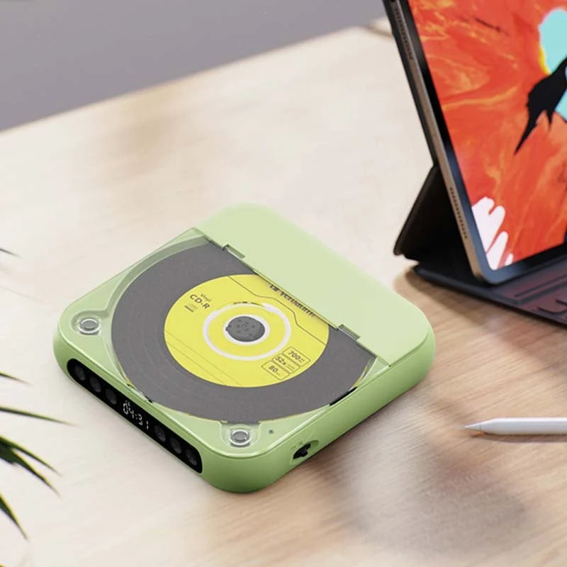 Draagbare CD Speler – Bluetooth 5.3, Oplaadbare Batterij & Compact Design