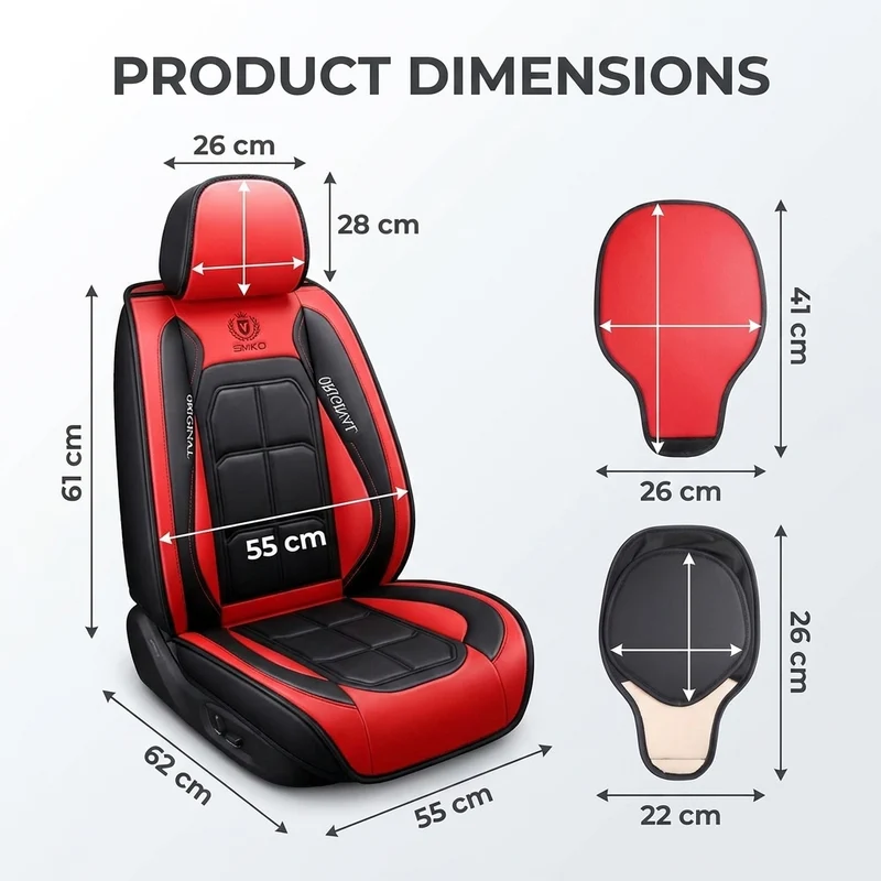 Lederlook Autostoelhoes – Universele Stoelbescherming met Luxe Design