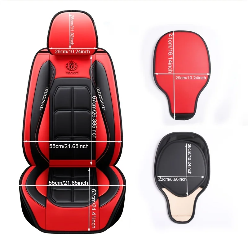 Lederlook Autostoelhoes – Universele Stoelbescherming met Luxe Design