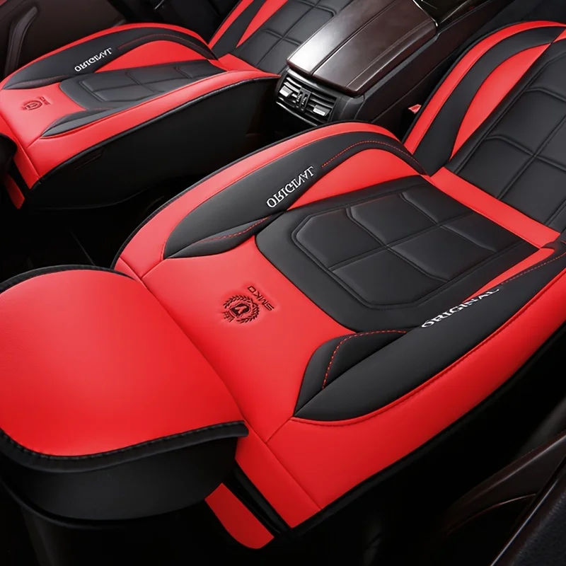 Lederlook Autostoelhoes – Universele Stoelbescherming met Luxe Design