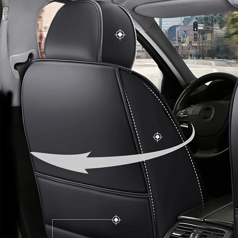 Lederlook Autostoelhoes – Universele Stoelbescherming met Luxe Design