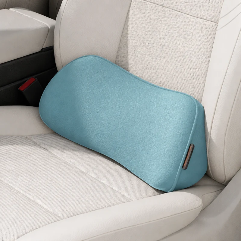 Autostoelkussen met Lendensteun – Traagschuim, Antislip & Comfort voor Lange Ritten