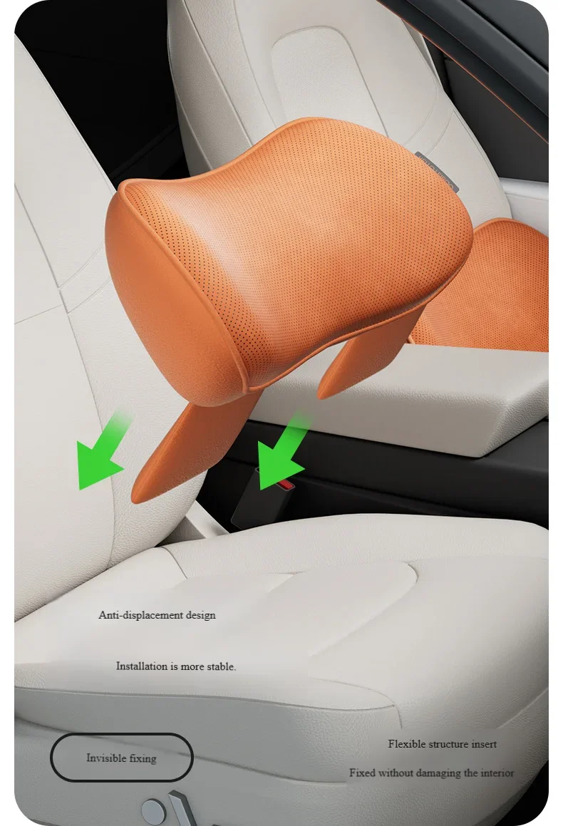 Autostoelkussen met Lendensteun – Traagschuim, Antislip & Comfort voor Lange Ritten