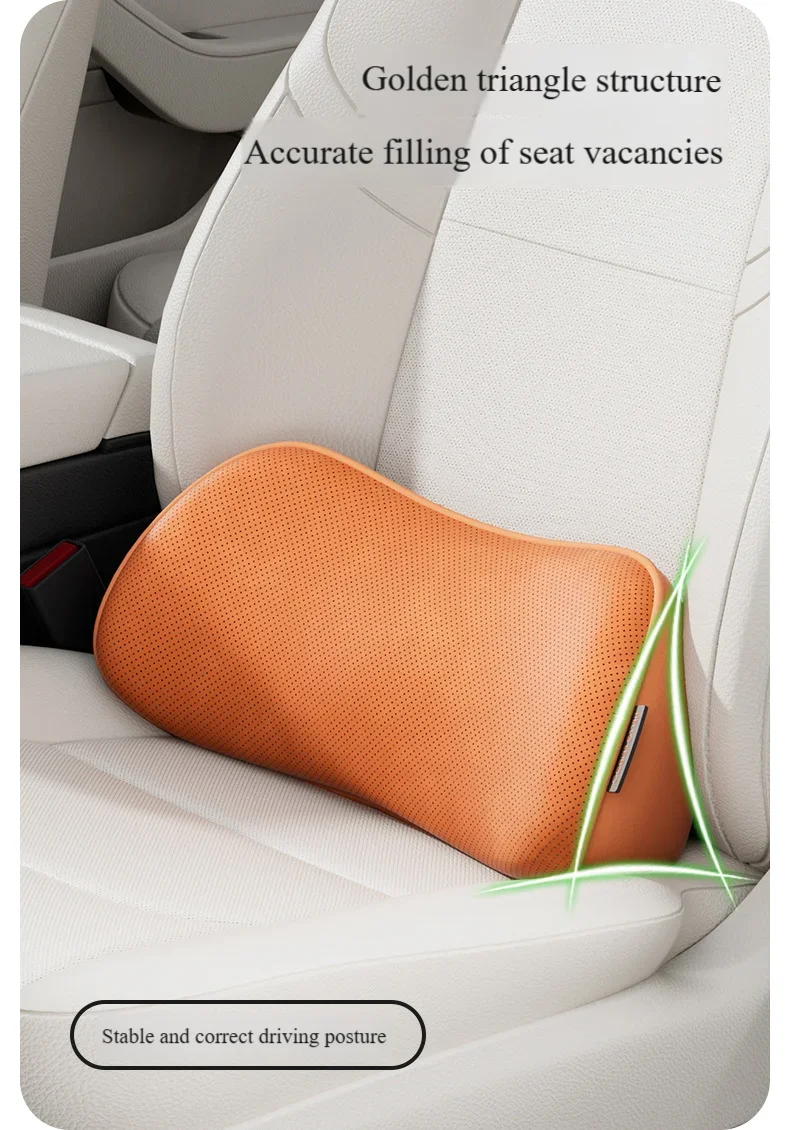 Autostoelkussen met Lendensteun – Traagschuim, Antislip & Comfort voor Lange Ritten
