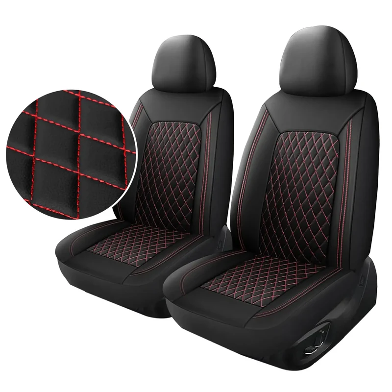 Autostoelhoezen Set 9-Delig – Gewatteerd PU-Leer Universeel