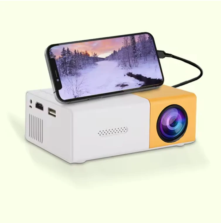 Mini Beamer – Compact Design, HD-weergave & HDMI/USB Aansluiting voor Thuis