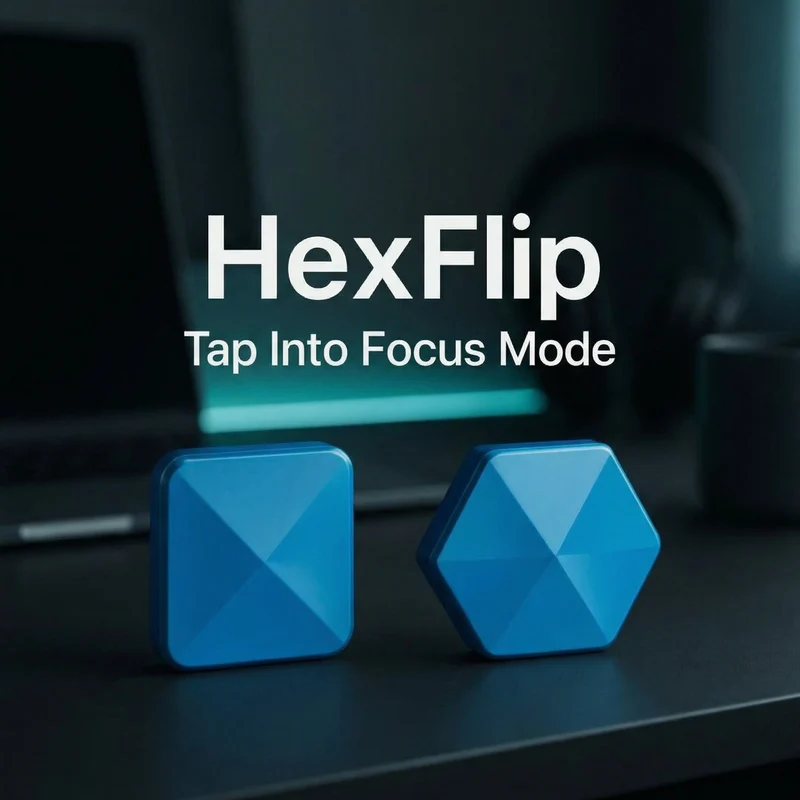 Fidget Flip Speelstuk – Verzwaard Metaal, Soepele Rotatie & Compact Formaat