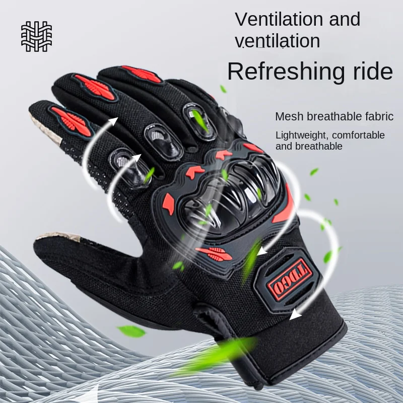 Motorhandschoenen Heren – Ademend & Lange Vingers met Grip