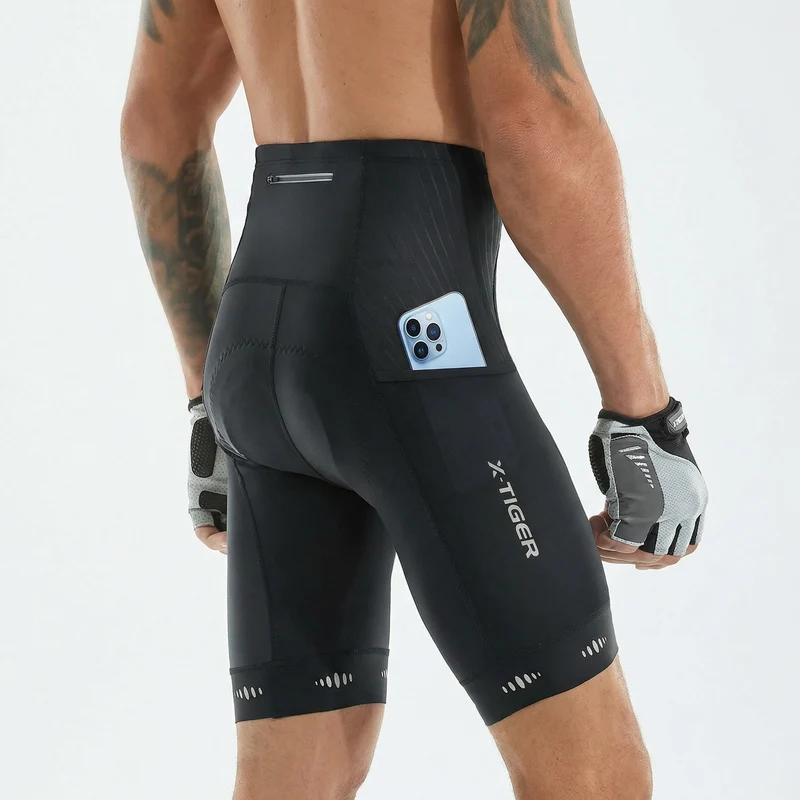 Fietsbroek Heren – 5D Gel Zitkussen & Reflecterende Details