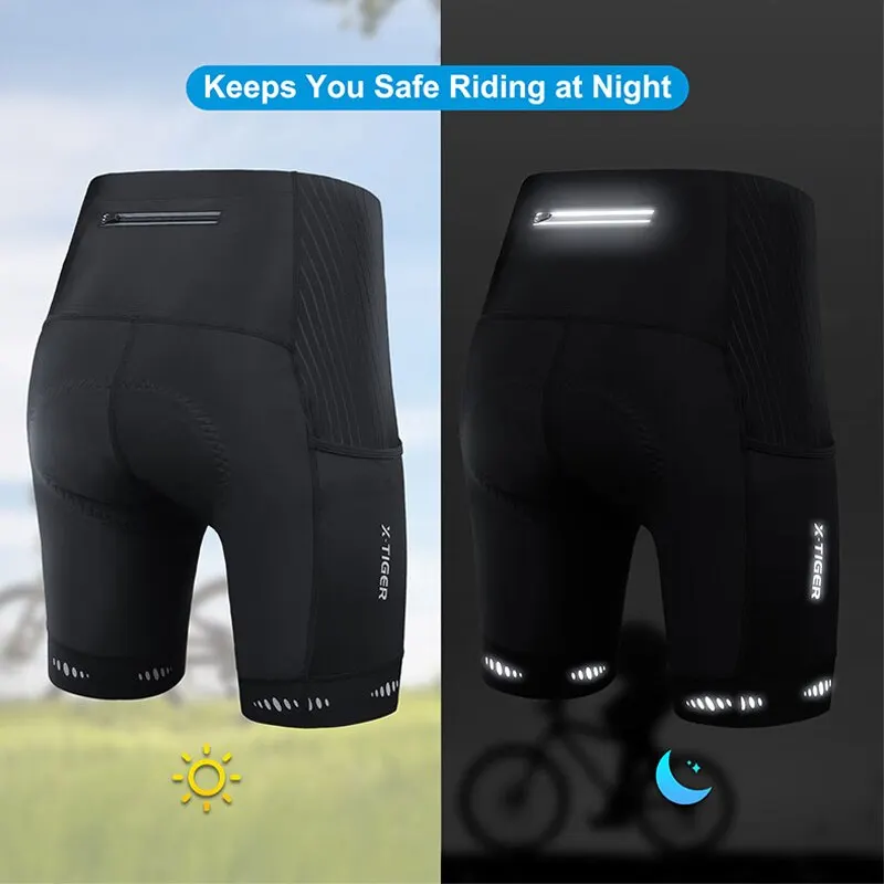 Fietsbroek Heren – 5D Gel Zitkussen & Reflecterende Details