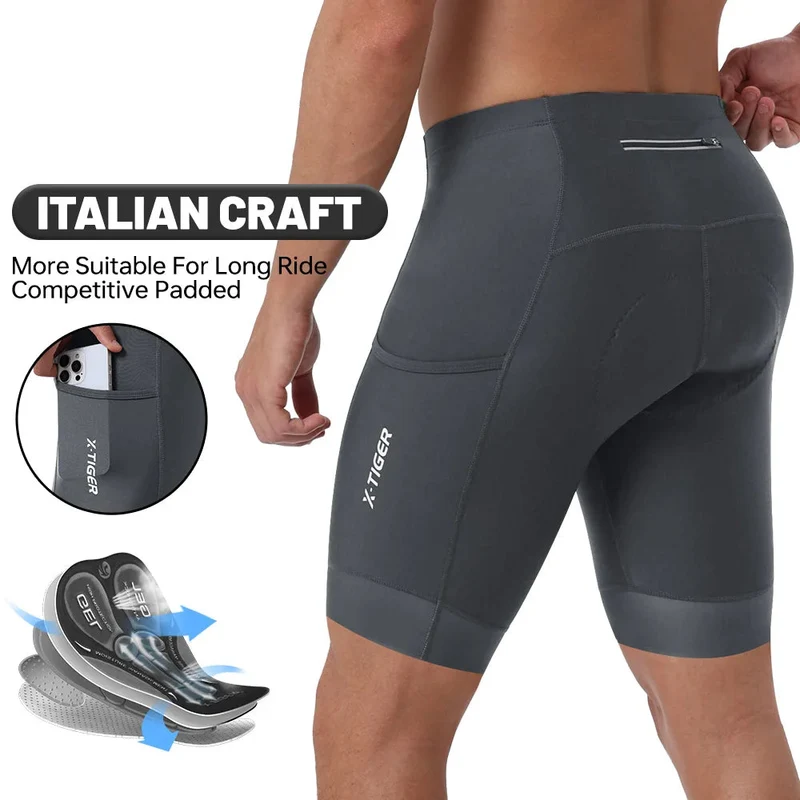Fietsbroek Heren – 5D Gel Zitkussen & Reflecterende Details
