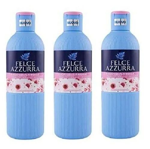 Felce Azzurra Fiori di sakura - 3 spugne da bagno in schiuma, 650 ml