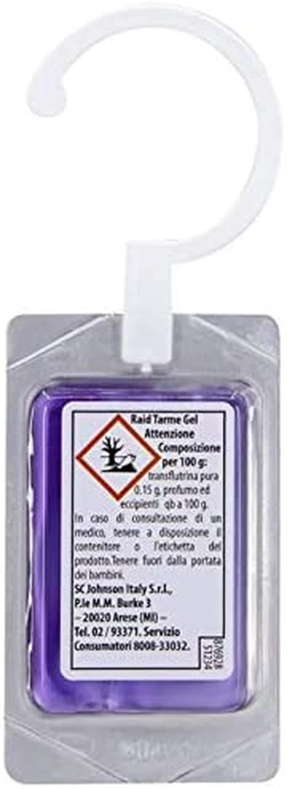 Mottenvernichtendes Mittel Gel für Schränke, Packung 6 Stück Ein Duft, Lavendel,