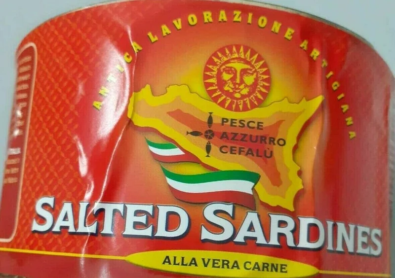 FILETTI DI SARDE SALATE PESCE AZZURRO CEFALU' SICILIANE ANT.LAVORAZ. ARTIGIANALE