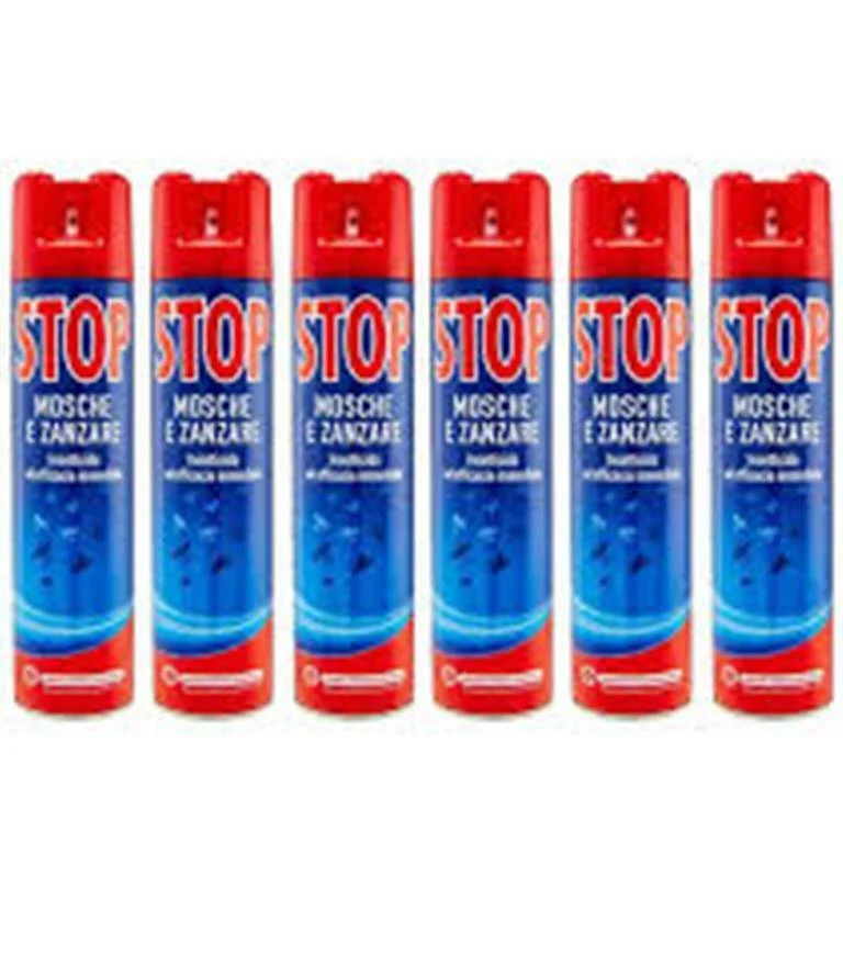 STOP insetticida mosche e zanzare 400ml.x3 spray erogat efficac immediata 1200ml