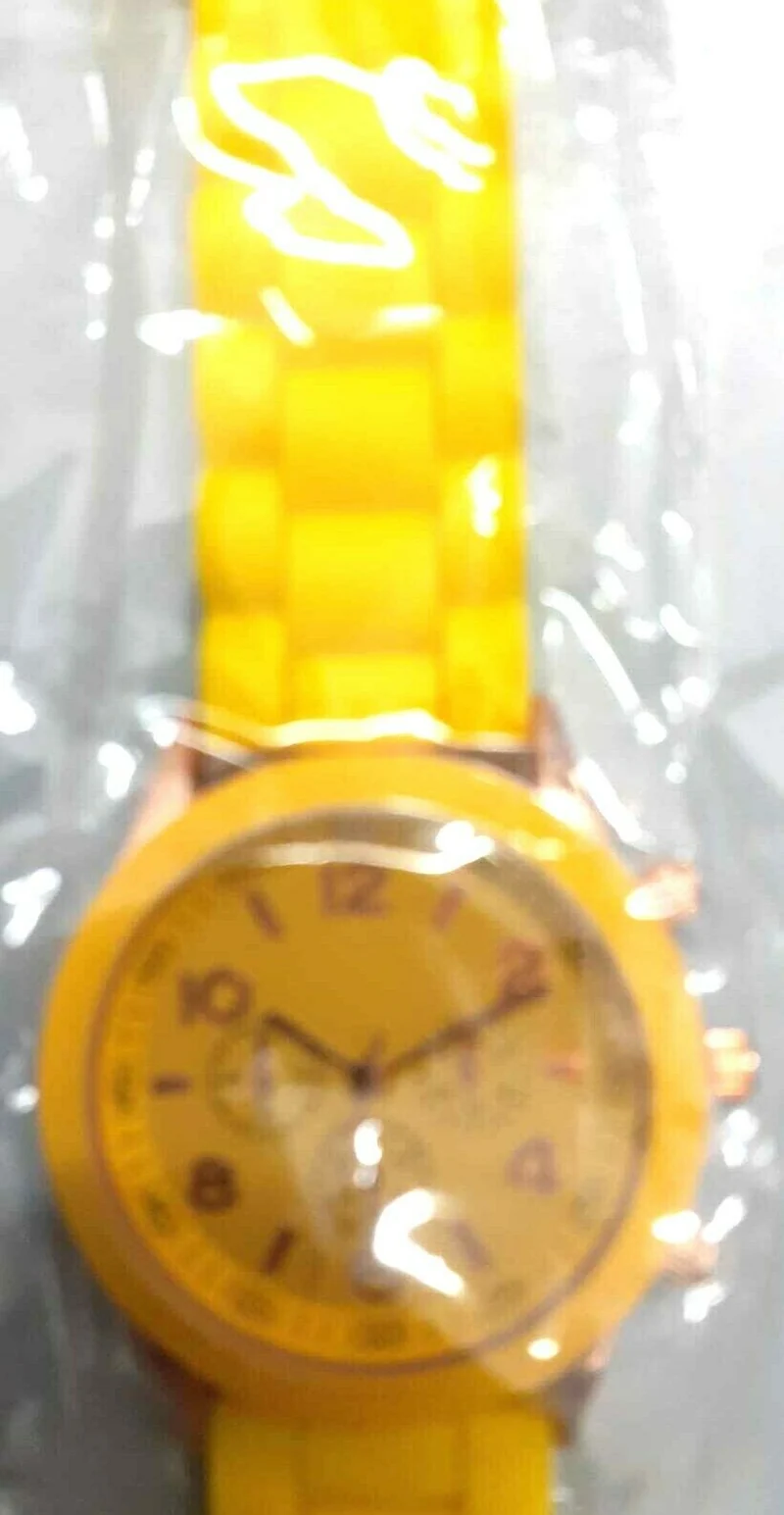 OrologiO da polso in gelatin al quarzo cinturino in silicone di moda Uom.Do.rag