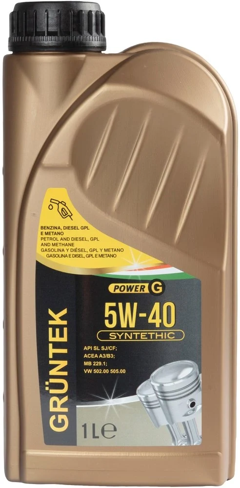 GRUNTEK Nuovo lubrificante 5W-40 a base sintetica con capacit? di 1L Originale