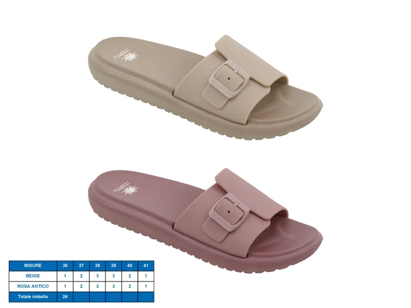 Ciabatta donna mauritius tg 36-41 in 2 assotimenti