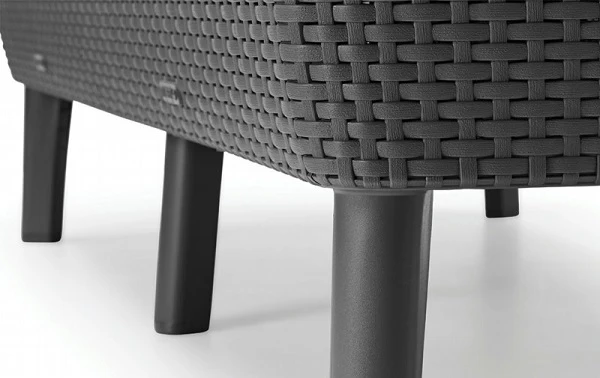Salotto Keter Salemo Lounge Set Grafite Con Cuscini